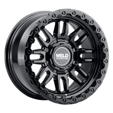Weld Off-Road Swift 17x9in - 5x114.3 / 5x127 BP - ET-12 - 78.1mm CB - Gloss Black Wheel & Ring