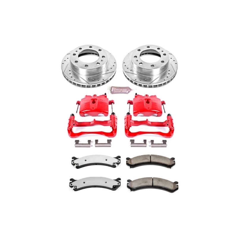 Power Stop 03-09 Hummer H2 Front Z36 Truck &amp; Tow Kit mit Cals