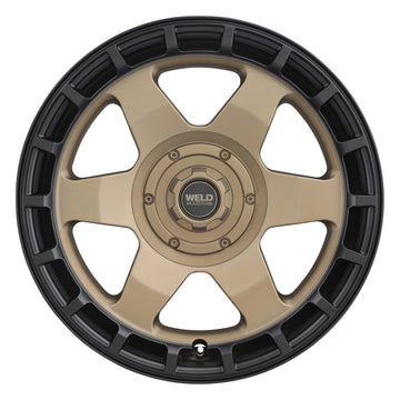 Weld Off-Road Ridge 20x9 - 8x170 BP - ET0 - 125.1mm CB - Satin Bronze Wheel (Black Ring)