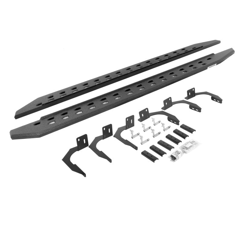 Go Rhino 10-22 Ram 2500/3500HD Crew Cab 4DR RB20 Slim Running Boards Kit (mit Halterungen) - Bedliner Ct