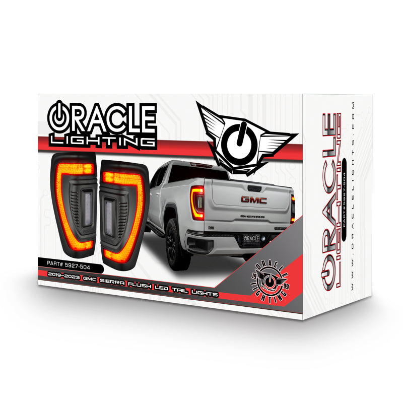 Oracle 19-23 GMC Sierra LED-Rückleuchten im bündigen Design – werkseitige Halogenleuchten