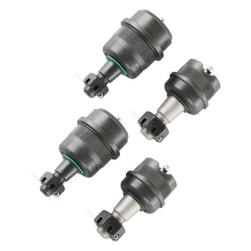 Synergy Jeep TJ/LJ/XJ/YJ/ZJ HD Knurled Front Ball Joint Set Dana 30/44 (w/2 Uppers + 2 Lowers)
