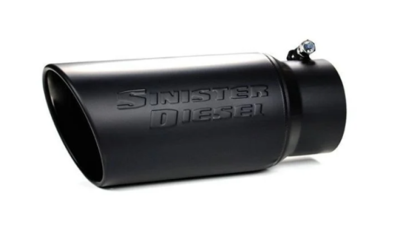 Sinister Diesel Auspuffendrohr aus schwarz keramikbeschichtetem Edelstahl (4 bis 6 Zoll)