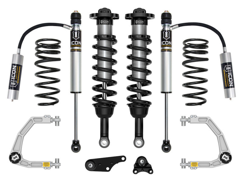 ICON 2024+ Toyota Tacoma 1,25-3 Zoll Stage 3 Fahrwerkssystem aus Billet-Aluminium mit Dreifachfederung