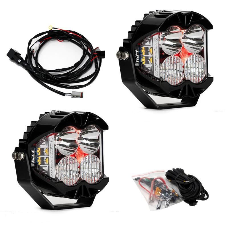 Baja Designs LP4 Pro Fahr-/Kombi-LED - Rote Hintergrundbeleuchtung (Paar)