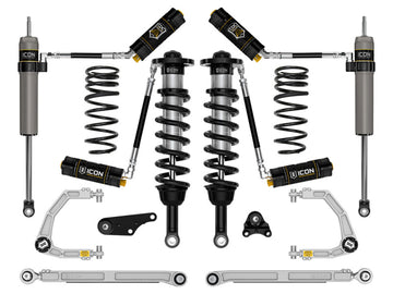 ICON 2024+ Toyota Tacoma 1,25-3 Zoll Stage 8 Fahrwerkssystem aus Billet-Aluminium mit Dreifachfederung