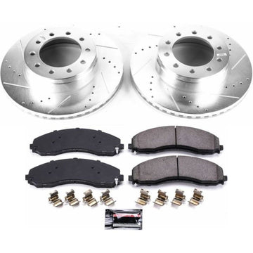 Power Stop Bremsensatz für Ford F-450 Super Duty (Baujahre 17-22) – Vorderachse, Z36-Modell, LKW- und Anhängerbremsen