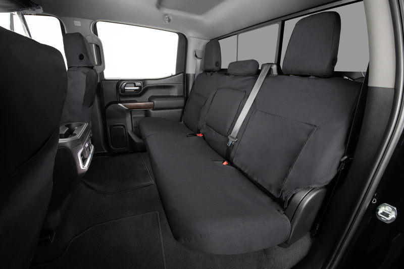 Covercraft 19-24 Chevrolet Silverado Polycotton SeatSaver Custom Front Row Seat Covers - Charcoal