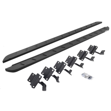 Go Rhino 15-22 Ford F-150 (17-22 Raptor) SC RB10 Slim Trittbretter-Set (mit Halterungen) - Tex. Schwarz