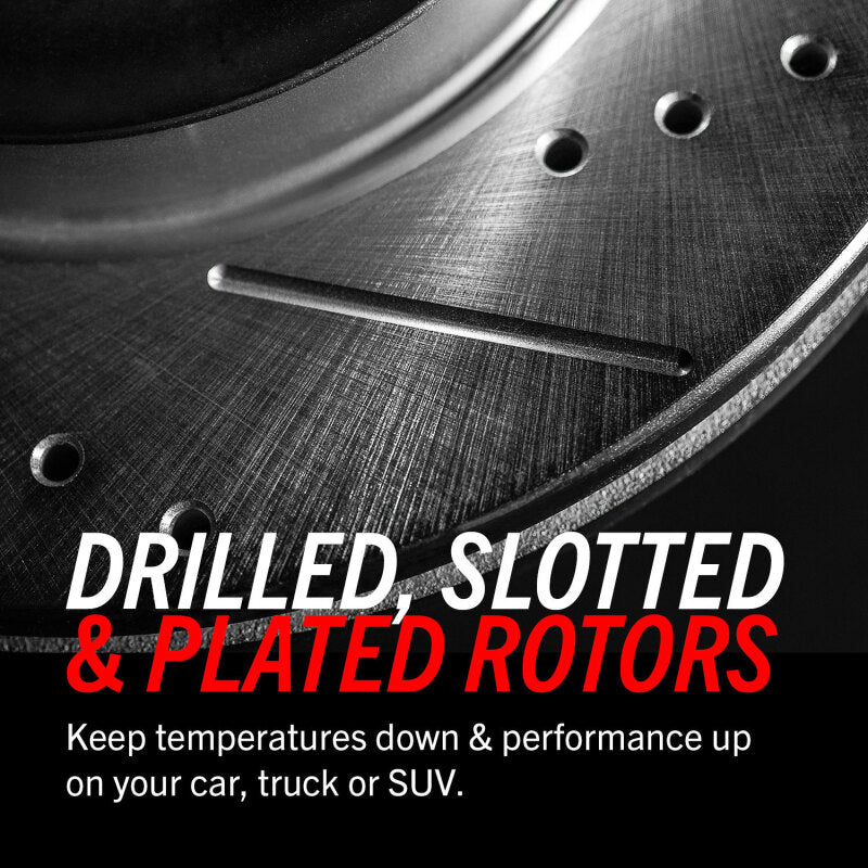 Power Stop 17-22 Ford F-550 Super Duty Hinterrad-Bremsscheiben, gelocht und geschlitzt – Paar