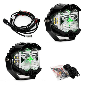 Baja Designs LP4 Pro Fahr-/Kombi-LED - Grüne Hintergrundbeleuchtung (Paar)