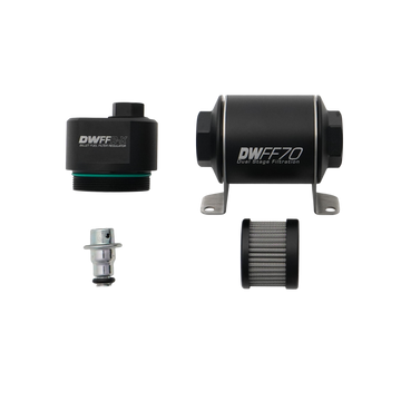 DeatschWerks DWFFR-X 70mm Billet Fuel Filter Regulator - 10 Micron