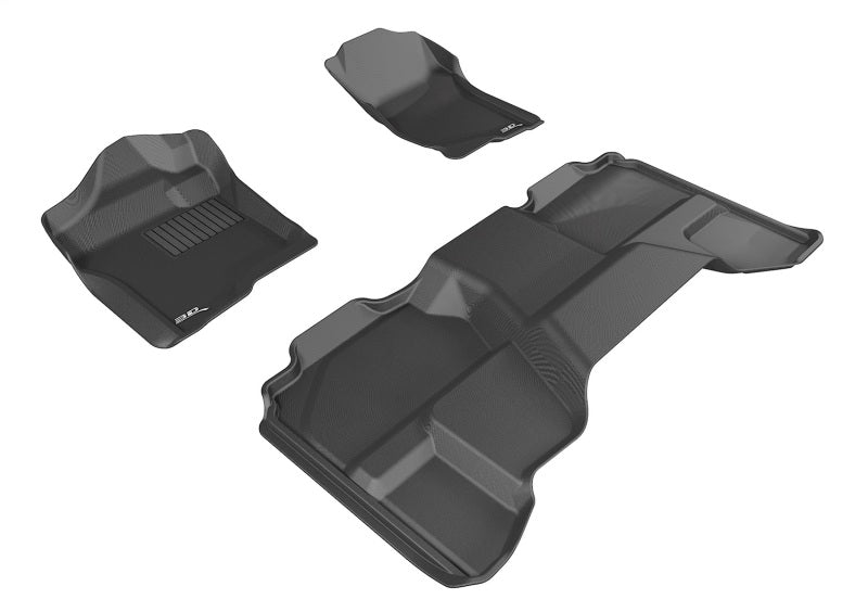 3D MAXpider 07-13 Chevrolet Silverado 1500 EXTENDED Cab Kagu Black Full Set